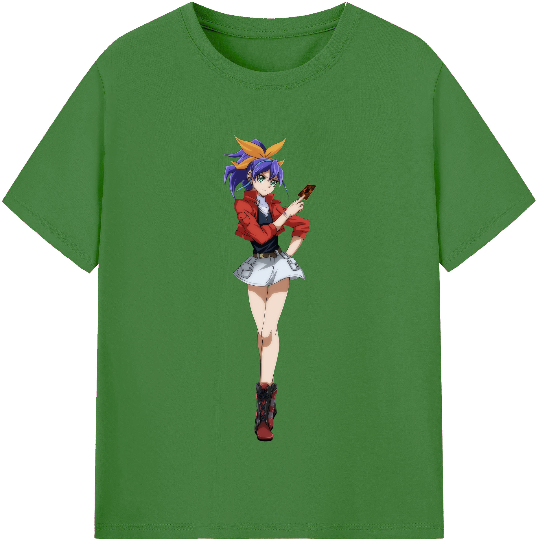 （画像用） 遊☆戯☆王 Yu-Gi-Oh! レディースカジュアルプリントTシャツ（綿100％）